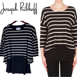 Joseph Ribkoff ladies striped tunic blouse size US 8